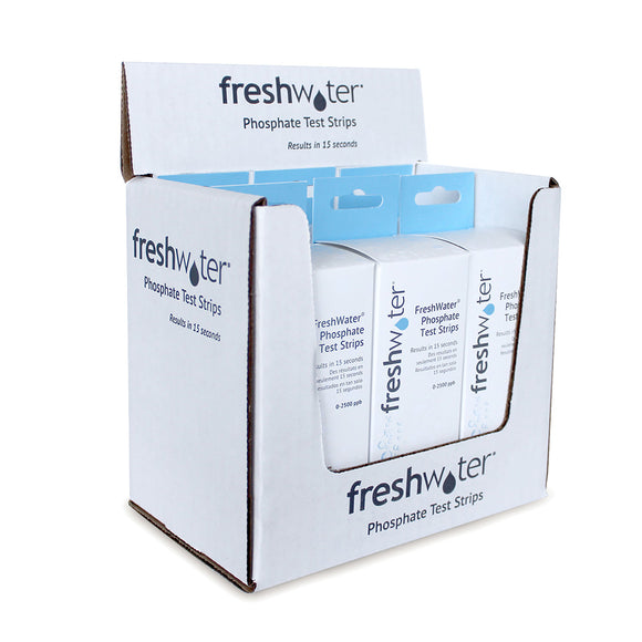 Freshwater phosphate test strips for hot tubs